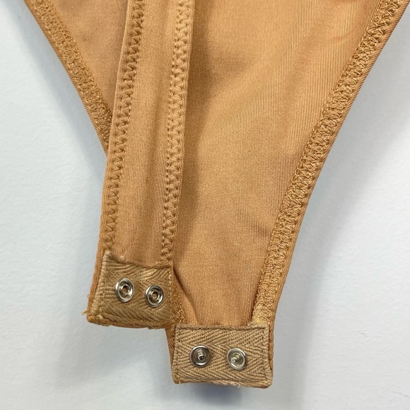 Majorelle Vincent Mesh Sparkle Bodysuit S Brown Metallic Summer Fall Revolve - Picture 11 of 15